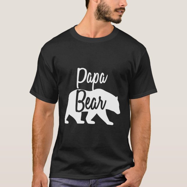Pappa Bear Shirt T-Shirt Matching Family Bear (Framsida)