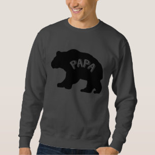 Pappa Bear Silhouette Lång Ärmad Tröja