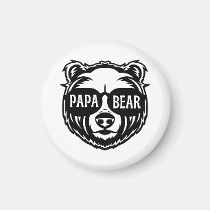 Pappa Bear Sunglass Fars dag Magnet