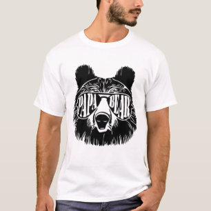 Pappa Bear Sunglasses Fars dag Pappa Grandpa T Shirt