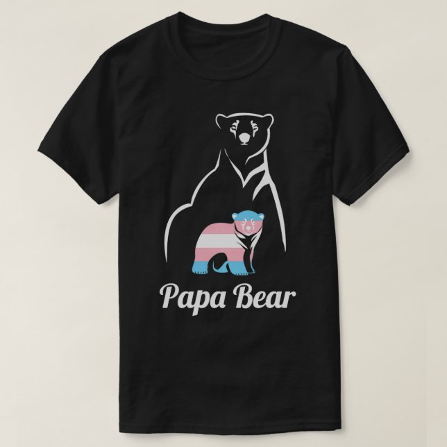 Pappa Bear Transgender Pappa Trans Child HGBT Tran T Shirt (Design framsida)
