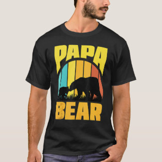 Pappa Bear Underbar för Pappa Far Grandpa Pappor D T Shirt