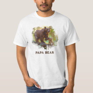 *~* PAPPA BEAR Unge Art Fars dag Gift AP86 T Shirt