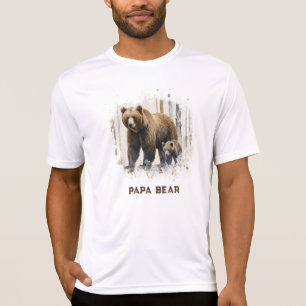 *~* PAPPA BEAR Unge artsy Fars dag Gift AP86 T Shirt