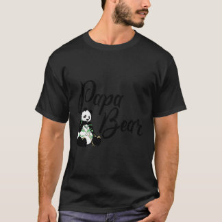 Pappa Bear Vegan Panda-familjen T Shirt