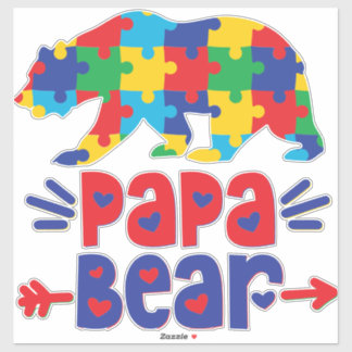 Pappa Bear Vinyl Sticker Klistermärken