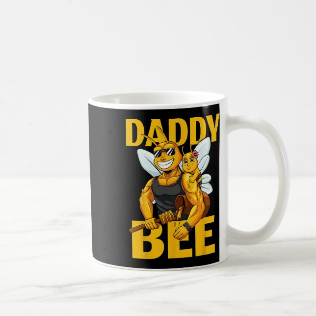 Pappa Bee biodlingshonungspappa med dottergir Kaffemugg (Höger)