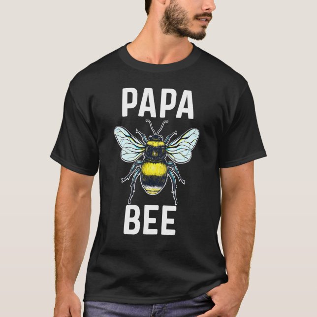 Pappa Bee Honungsbiodlingsvicker Whisper Manar Far T Shirt (Framsida)