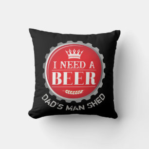 Pappa Beer Theter Man Cave Beer Flaska Cap Kudde