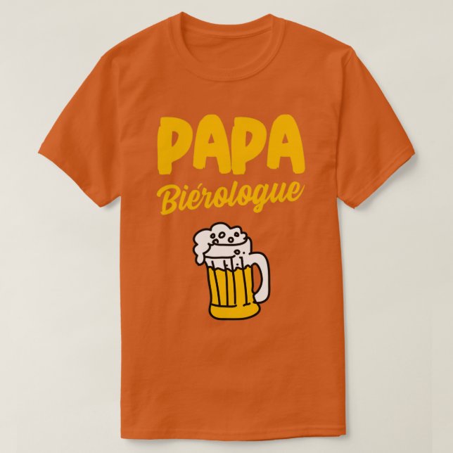 Pappa beerolog humor lustig ölfödelsedag t shirt (Design framsida)