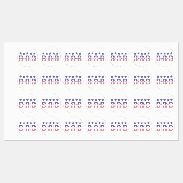 Pappa Begränsad Edition Klistermärke (Ark)