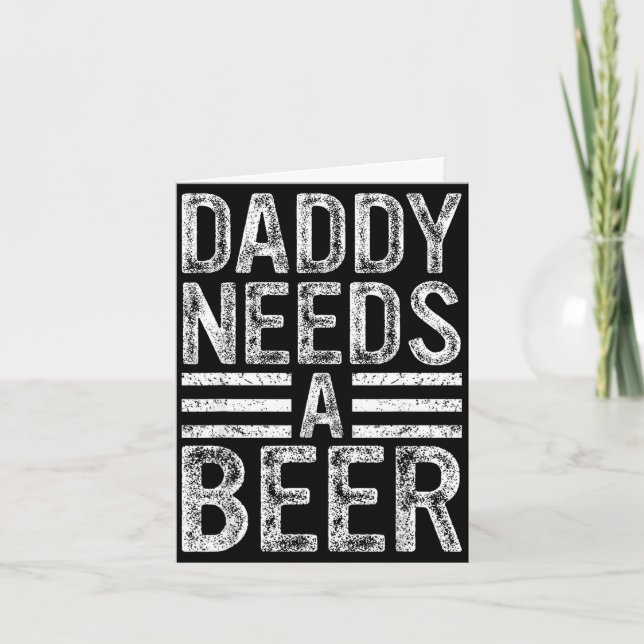 Pappa behöver en öl retro roliga män som dricker p kort (Framsida)