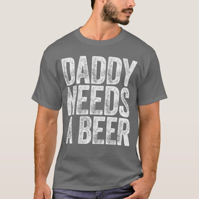 Pappa Behöver En Öl Tröja Rolig Man Drunknar Pappa (Framsida)