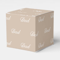 Pappa beige tan white anpassningsbar script elegan