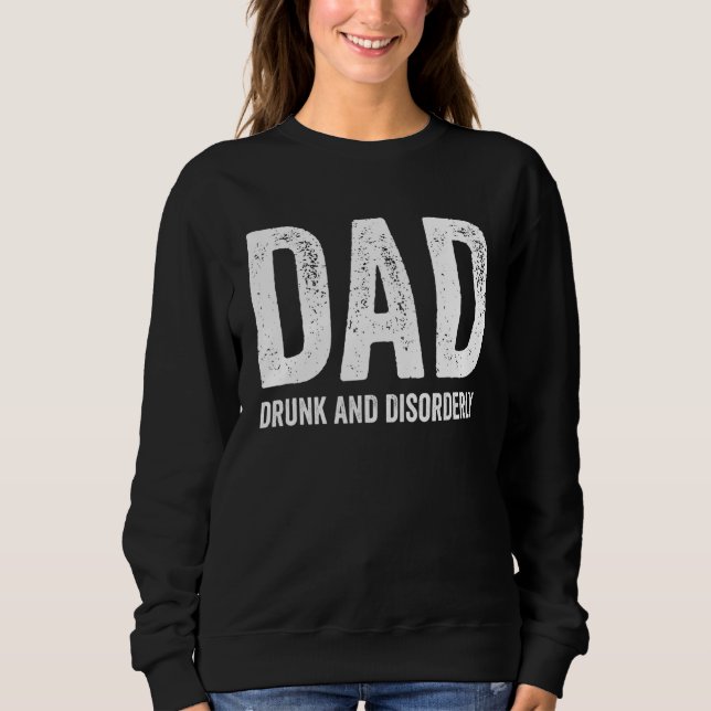 Pappa Berusad Och Störande - Dricker T Shirt (Framsida)