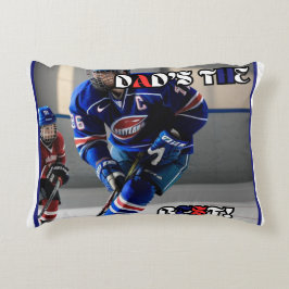 Pappa Best Hockey Accent Pillow Prydnadskudde