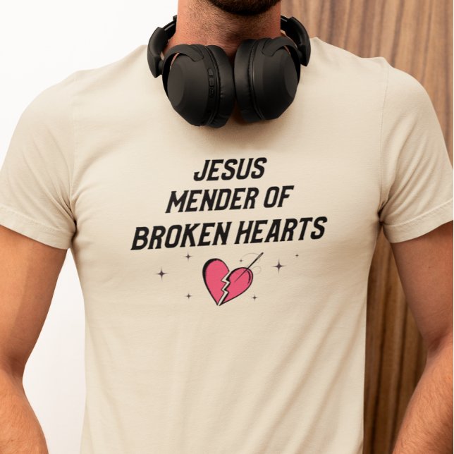 Pappa Bible Study Långt Förkläde (Jesus, the mender of all our broken hearts. Blessed are the poor in spirit for theirs is the kingdom)