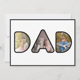 Pappa Bild Collage Photo Fars dag Card