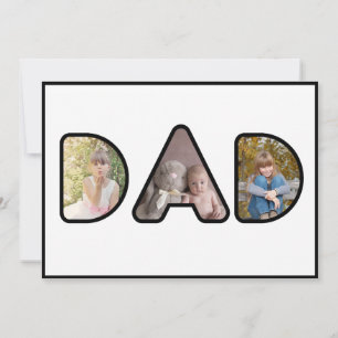 Pappa Bild Collage Photo Fars dag Card