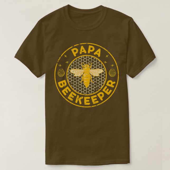Pappa biodlingsbin Whisperer Distress Far Da T Shirt (Design framsida)