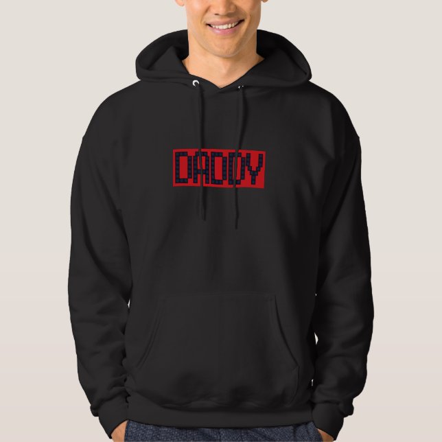 Pappa Birthday Boy Master Builder Bygger Bricks Hoodie (Framsida)