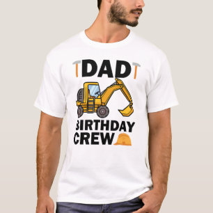 Pappa Birthday Crew Construction Party lustig T Shirt