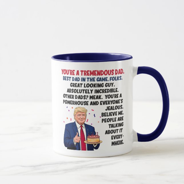 Pappa Birthday Donald Trump Mugg (Höger)