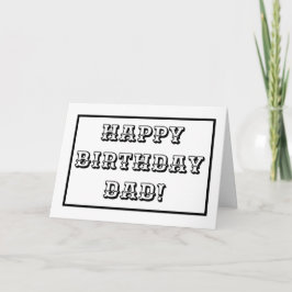 Pappa Birthday, Kids Färg i Brev Kort