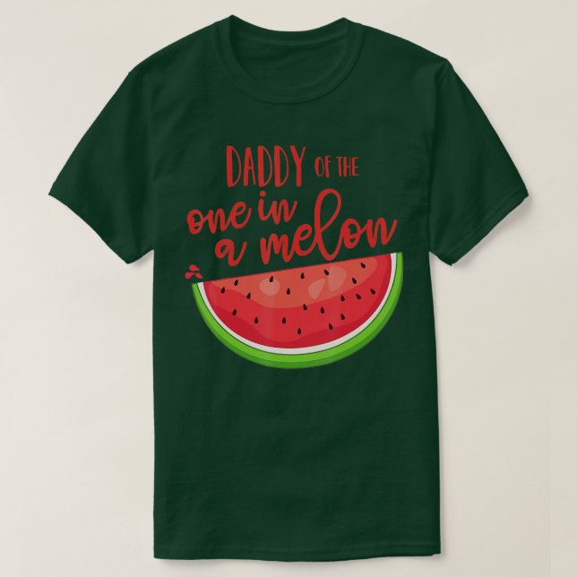 Pappa Birthday One i Melon Watermelon heme Boy T Shirt (Design framsida)