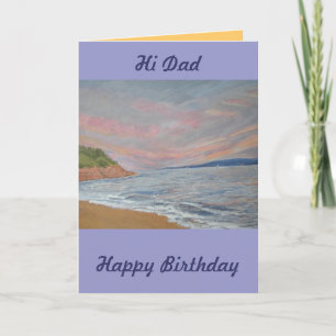 Pappa Birthday Orcombe Point Exmouth Devon UK Kort