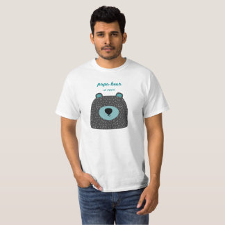 Pappa Björn är skräddarsydd t-shirt Ny pappagåva