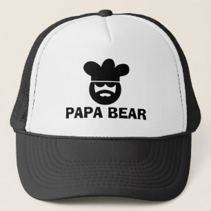 Pappa björn BBQ-mössa för män Keps