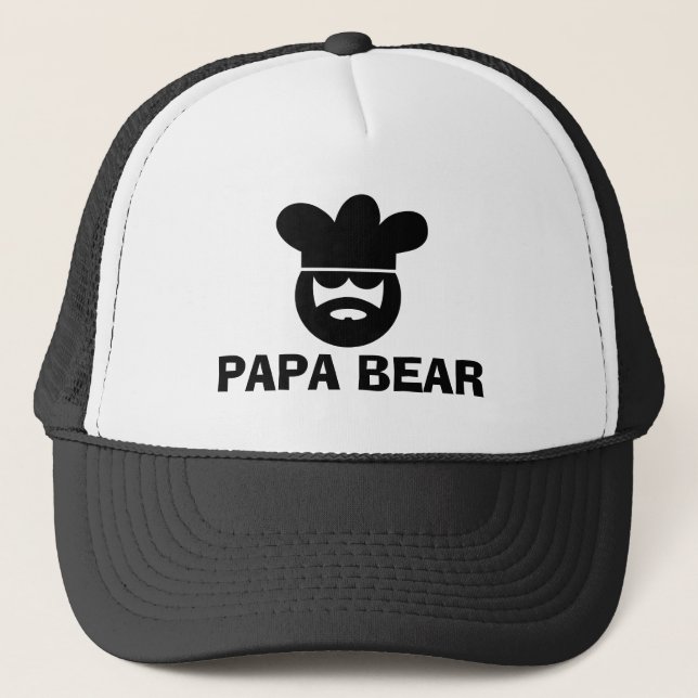 Pappa björn BBQ-mössa för män Keps (Framsida)