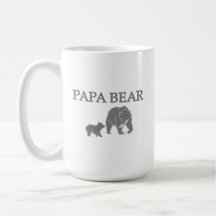 "Pappa Björn" Björn Fiske med Unge Kaffe Mugg