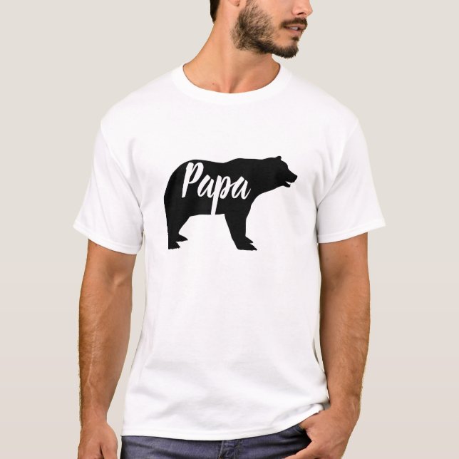 pappa björn från trädsdjur t shirt (Framsida)