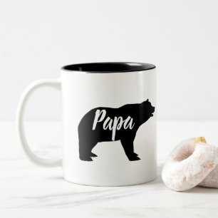 pappa björn från trädsdjur Två-Tonad mugg