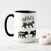 Pappa Björn och Unge kaffe Mugg