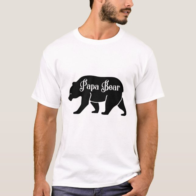 Pappa Björn - Pappa  T Shirt (Framsida)