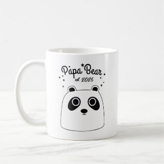 Pappa Björn present till ny pappa, nya föräldrar,  Kaffemugg