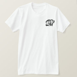 Pappa Björn Silhuett.Svart T Shirt