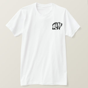 Pappa Björn Silhuett.Svart T Shirt