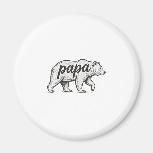 Pappa Björn Vintage Gravyr Vektor Design_1 Magnet
