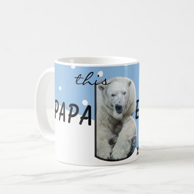 Pappa Björnen Sten Fars dag Kaffemugg (Framsida vänster)
