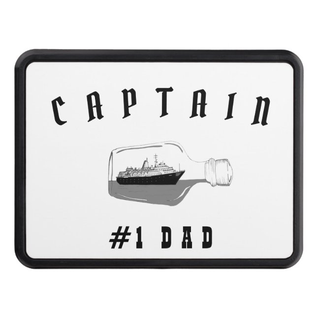 Pappa Black Modern pappa Far kapten Dragkroksskydd (Framsidan)