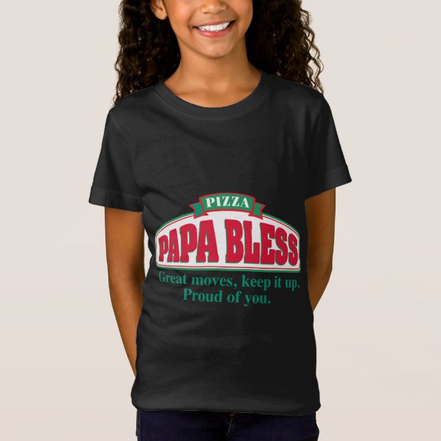 Pappa Bless Pizza - T Shirt (Framsida)