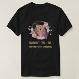 Pappa-blivande Rosa Teddybjörn T Shirt