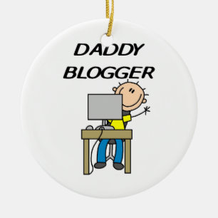 Pappa Bloggare Julgransprydnad Keramik