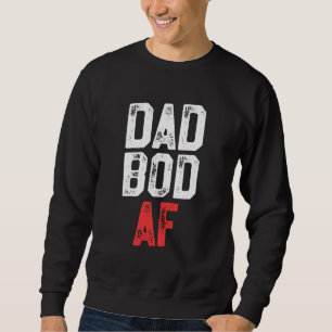 Pappa Bod AF - Funny Fitness Fars dag Lång Ärmad Tröja