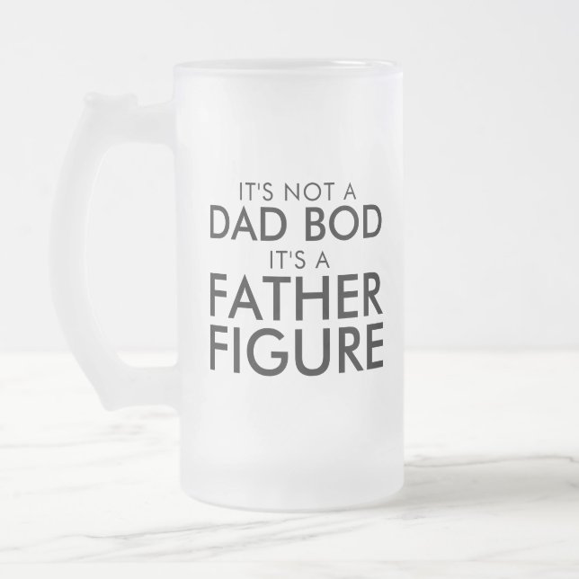 Pappa Bod Faderfigur Frostat Ölglas (Vänster)