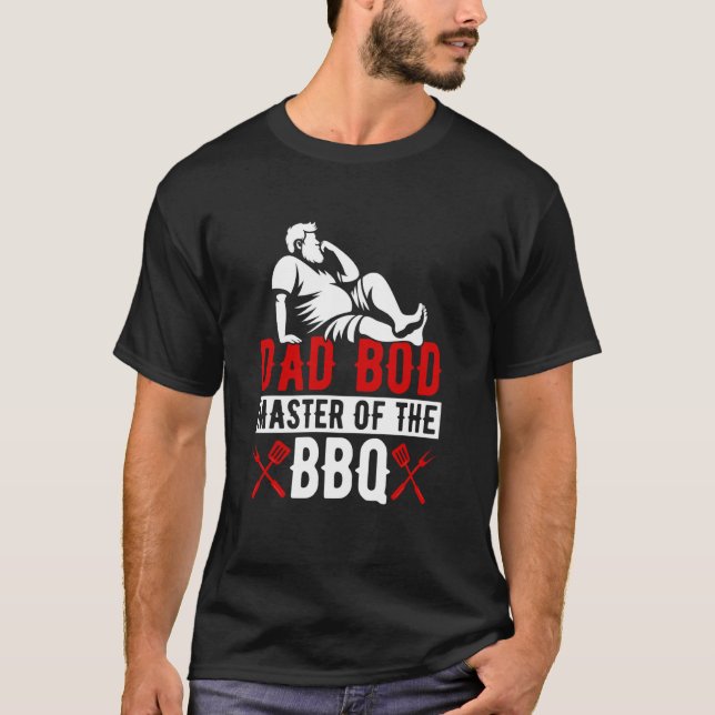 Pappa Bod Far Figur Fars dag 3 T Shirt (Framsida)